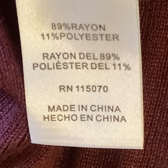 NWT Nina Leonard Mauve Knit Dress Size:  Small - Picture 9 of 9